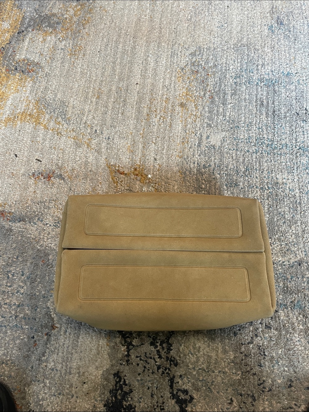 Hazel Tan Suede Men’s Toiletry / Dopp Kit